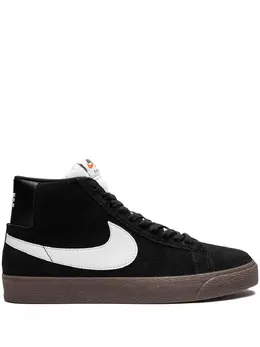 Nike: Тёмные кроссовки  SB Zoom Blazer Mid