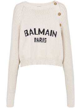 Balmain: Трикотажный свитер