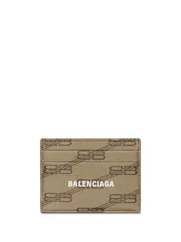 Balenciaga: Бежевый картхолдер 