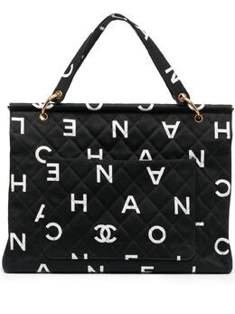 CHANEL Pre-Owned: Сумка-шоппер с принтом 