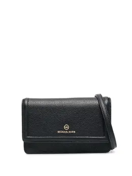 Michael Michael Kors: Чёрная сумка через плечо 