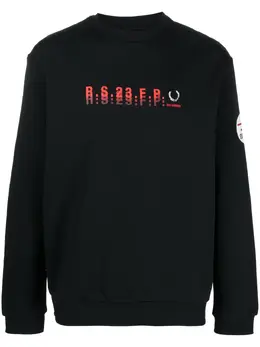 Raf Simons X Fred Perry: Свитшот с принтом 