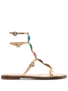 Gianvito Rossi: Многоцветные сандалии 