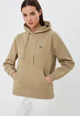 Lacoste: Бежевая толстовка 