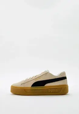 PUMA: Бежевые кеды