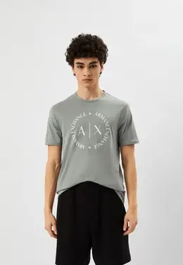 Armani Exchange: Серая футболка