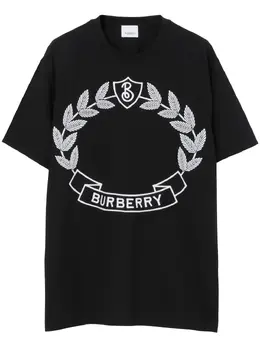 Burberry: Футболка с принтом 