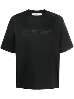 Off-White: Футболка с принтом