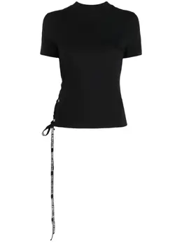 Versace Jeans Couture: Кружевная футболка 