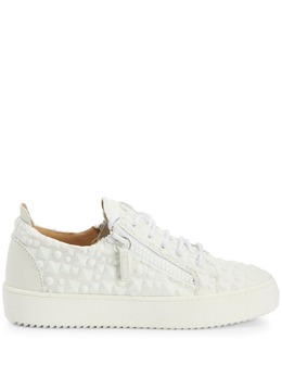 Giuseppe Zanotti: Белые кроссовки  Gail