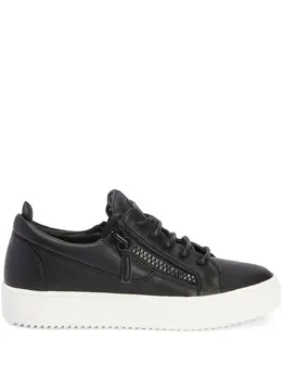 Giuseppe Zanotti: Чёрные кроссовки  Frankie