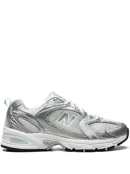 New Balance: Серебристые кроссовки  530