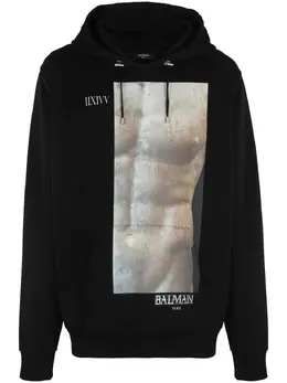 Balmain: Толстовка с принтом 