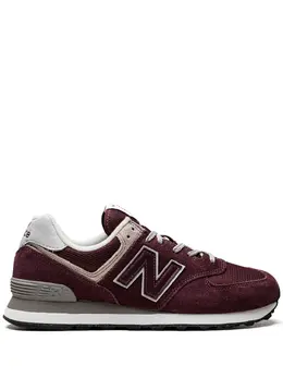 New Balance: Бордовые кроссовки  574