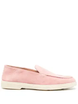Santoni: Розовые лоферы 