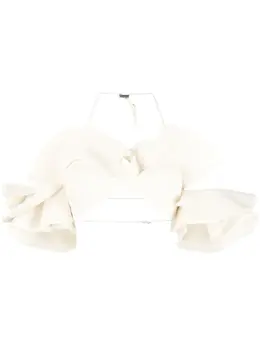 Jacquemus: Белый топ 