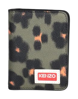 KENZO: Кошелёк с растительным принтом 