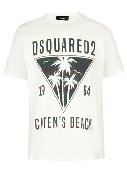 DSQUARED2: Белая футболка 