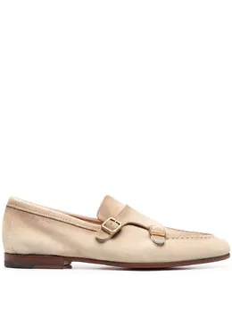 Santoni: Бежевые туфли 