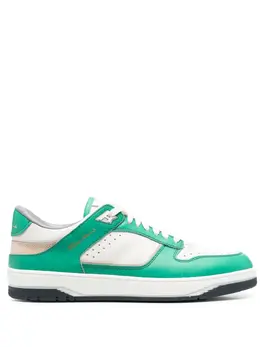 Santoni: Зелёные кроссовки 