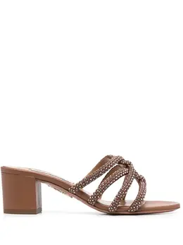 Aquazzura: Коричневые сабо 