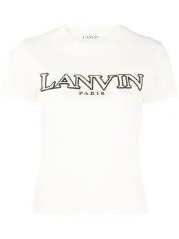 Lanvin: Чёрная футболка 