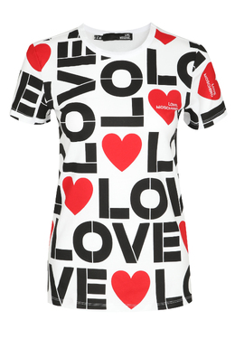 MOSCHINO LOVE: Белая футболка