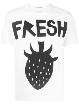 Comme Des Garçons Shirt: Футболка с принтом 