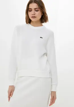 Lacoste: Белый свитер 