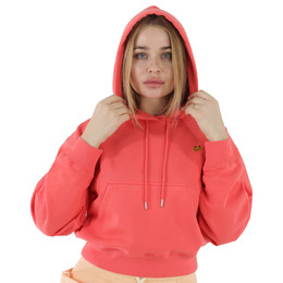 Kenzo Coral Tiger Crest Cotton Hooded Boxy Sweatshirt, Size X-Large fb52sw7774ml-27