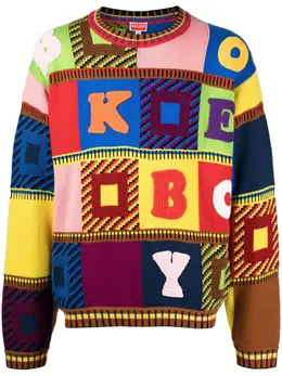 Kenzo: Многоцветный свитер 