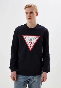 Guess Jeans: Синий свитшот