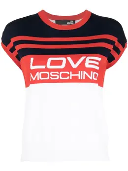 Love Moschino: Топ с принтом