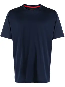 Kiton: Синяя футболка 