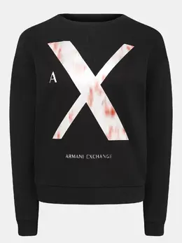 Armani Exchange: Чёрный свитшот 