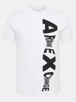 Armani Exchange: Белая футболка 