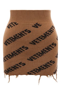 Шерстяная юбка Vetements we63kn280c