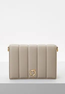 Trussardi: Серая сумка 
