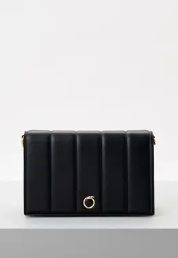 Trussardi: Чёрная сумка 