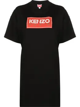 Kenzo: Платье с принтом 