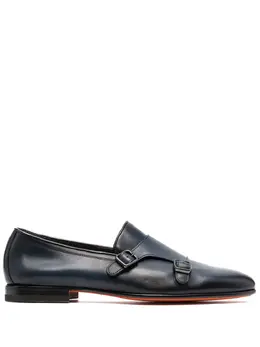 Santoni: Синие туфли 