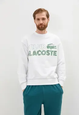 Lacoste: Белый свитшот 