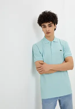 Lacoste: Зелёное поло 