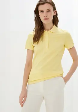 Lacoste: Жёлтое поло 