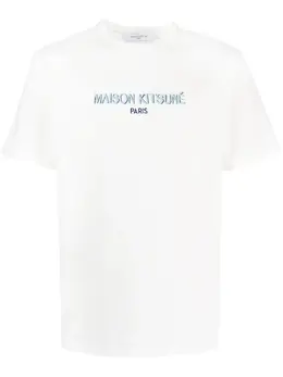 Maison Kitsuné: Футболка с принтом