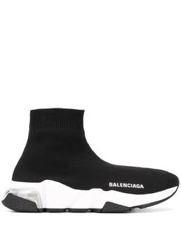 Balenciaga: Чёрные кроссовки Speed Clear Sole