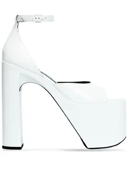 Balenciaga: Белые сандалии 