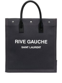 Saint Laurent: Сумка-шоппер  Rive Gauche с принтом