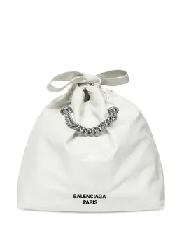 Balenciaga: Белая сумка-шоппер