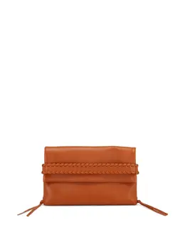 Chloé: Коричневый клатч 